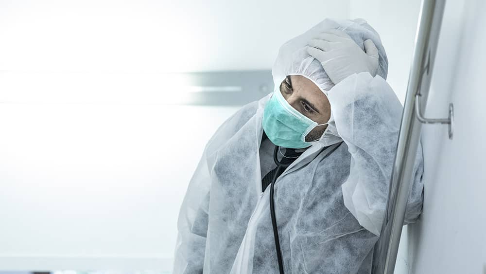 Coronavirus-Tired-Exhausted-Doctor-Nurse-Hospital